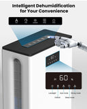 BIZEWO Dehumidifier for Home, (980 sq.ft) Queit Dehumidifiers for Basement, B...