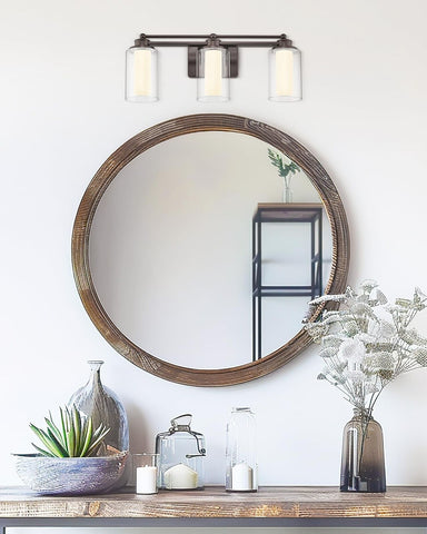 Bathroom Light Fixtures, HWH 3 Lights Bathroom Vanity Light Oil Rubbed Bronze...