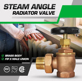 Midline Valve 6I564-5 Steam Radiator Valve; Air Vent Temperature Control; 3/4...