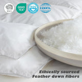 Luxury Oversized Queen Size Down Feather Fibers Comforter, Fluffy Feather Duv...