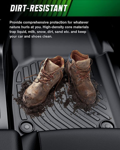 VIWIK Floor Mats Fit for GMC Yukon 8 Seat 2021 2022 2023 2024, All Weather Cu...