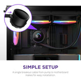 NZXT Kraken 280 RGB - RL-KR280-B1 - 280mm AIO CPU Radiator, Black