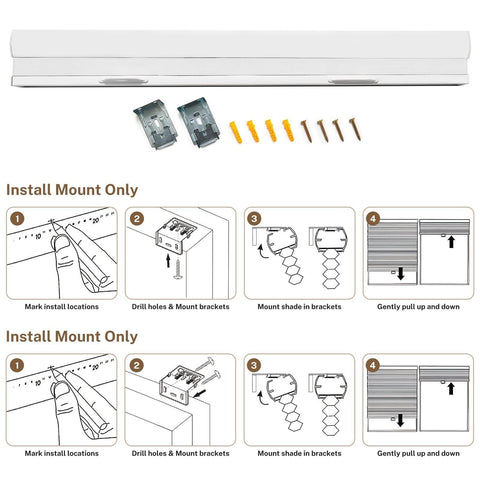 Keego Cordless Cellular Shades Blackout Honeycomb Blinds Window Blinds & Shad...