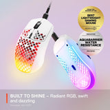 SteelSeries Aerox 3 - Holey RGB Gaming Mouse - Ultra-lightweight Water Resist...