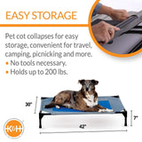 K&H Pet Products Coolin' Pet Cot, Outdoor Cooling Elevated Dog Cot for Large ...