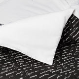 Casa J'Adore 5-Piece Comforter Set, Full,Black and White Black and White