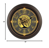 La Crosse Clock 403-3246BR 18-Inch Indoor/Outdoor Lux Lighted Dial Quartz Wal...