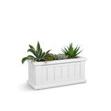 Mayne Cape Cod Rectangle Planter - White - 24in L x 11in W x 11in D - Polyeth...