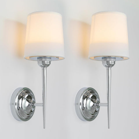 HEQIQEH Set of 2 Vintage Battery Operated Wall Sconces Light Fixture with Rem...