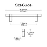 Alzassbg 10 Pack Polished Chrome Cabinet Pulls, 7-1/2 Inch(192mm) Hole Center...