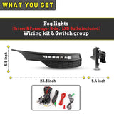 AUTOWIKI Fog Lights LED for 2016 2017 Honda Accord 4 Door Sedan 4Dr Lamp OEM ...