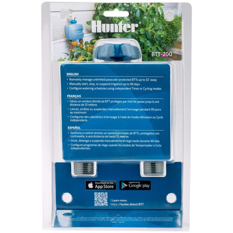 Hunter BTT 2-Zone Tap Timer Gray Two-Zone Tap Timer