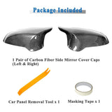 AeroBon Real Carbon Fiber Side Mirror Covers Compatible with 2014-2020 BMW F8...