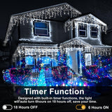 Christmas Lights Outdoor, 164FT 1600 LED Ice Lights for Outside with 320 Drop...