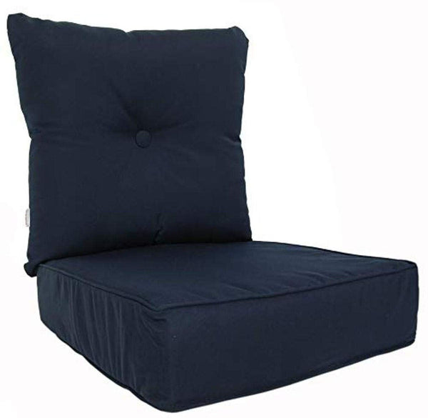 Patio Cushion Outdoor/Indoor Sunbrella, Seat 22.5 x 22.5 x 5.75 inch + Back 2...