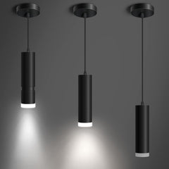 OKELI Pendant Lights, Modern Black Pendant Lights Fixture, Unique LED Pendant...