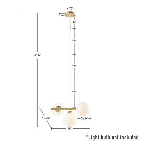 INK+IVY Aurelia Modern Chandeliers for Dining Room, Adjustable Rod High Ceili...