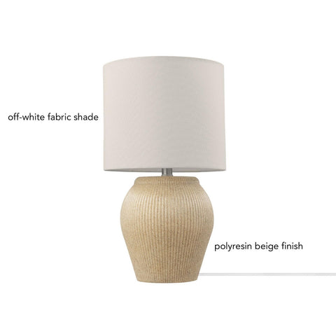 Globe Electric 61000046 15" Ceramic Table Lamp, Matte Black, Wood Toned Base,...