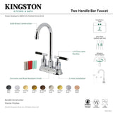 Kingston Brass KB8490CKL Kaiser Bar Faucet, 9-1/8" (L) x 4-3/4" (W) x 11-9/16...