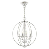 Livex Lighting 40914-05 Transitional Four Light Mini Chandelier/Ceiling Mount...