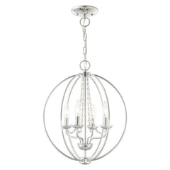 Livex Lighting 40914-05 Transitional Four Light Mini Chandelier/Ceiling Mount...