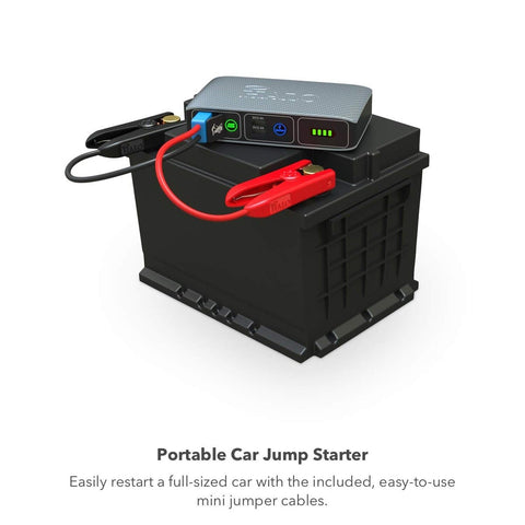 HALO Bolt Compact Portable - Car Battery Jump Starter with 2 USB Ports to Cha...