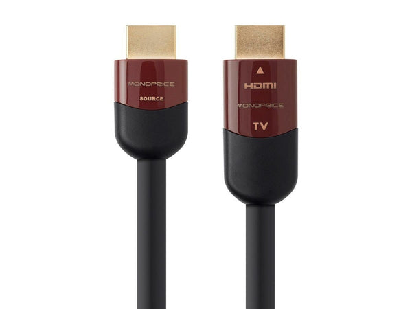 Monoprice 4K High Speed HDMI Cable - 4K@60Hz, 18Gbps, HDR, CL2 In-Wall Rated,...