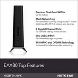 NETGEAR Nighthawk WiFi 6 Mesh Range Extender EAX80 - Add up to 2,500 sq. ft. ...