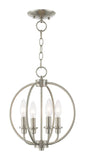 Livex Lighting 4664-04 4 Light Black Chandelier