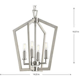 Progress Lighting Galloway P500377-009 Collection 4-Light Modern Farmhouse Fo...