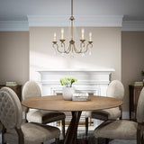 Livex Lighting 6515-71 Pennington 5 Light Chandelier, Hand Applied Venetian G...