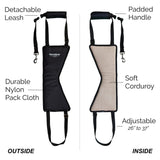 Dog Sling Hip Lift Harness, Tall Male fits Tall, Lean Dogs Like Greyhounds or...