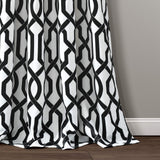 Lush Decor Edward Trellis Curtains Light Filtering Window Panel Set for Livin...