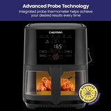 CHEFMAN 5-Quart Digital Air Fryer with ExacTemp Probe, 5 QT - Black