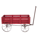 Shine Company Decorative Buckboard Wagon Garden Planter, Wooden Wagon Yard D&#23