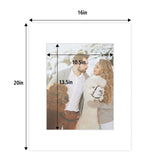 Golden State Art, Acid-Free White Pre-Cut Picture Mats for Photos with White ...