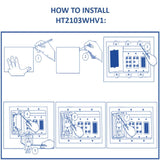 Legrand - OnQ Home Theater Connection, Recessed TV Outlet Supports 5.1 Speake...