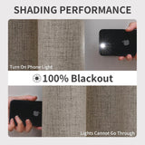 Joydeco Blackout Curtains 120 Inches Long 2 Panels Burg, Room Darkening Curta...