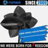 FENRIR CNC Aluminum Alloy Black Motorcycle Mirrors Side Mirror Universal Rear...