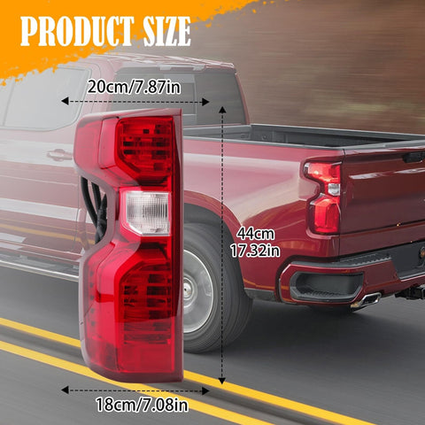 Tail Light Assembly Compatible with 2019-2023 Chevy Silverado 1500 2500HD 350...