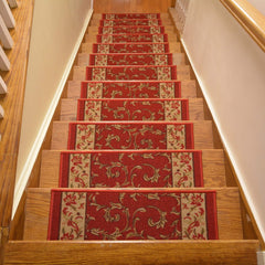 Stair Treads Skid Slip Resistant Backing Indoor Carpet Stair Treads Veronica ...