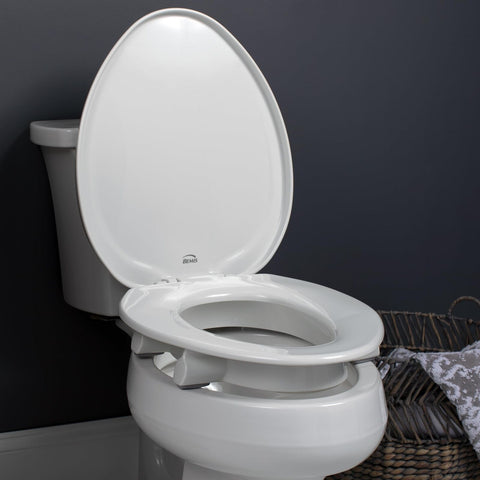 Bemis Assurance 3" Raised Toilet Seat for Seniors, Clean Shield Guard, Secure...