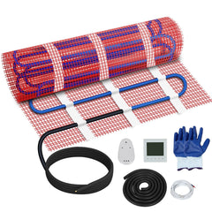 FAHKNS 120V High Efficiency Electric Underfloor Heating System, 65 Sqft Heati...