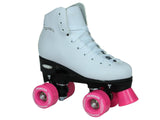 Epic Skates Pink Princess Girls Quad Roller Skates Youth 2 White