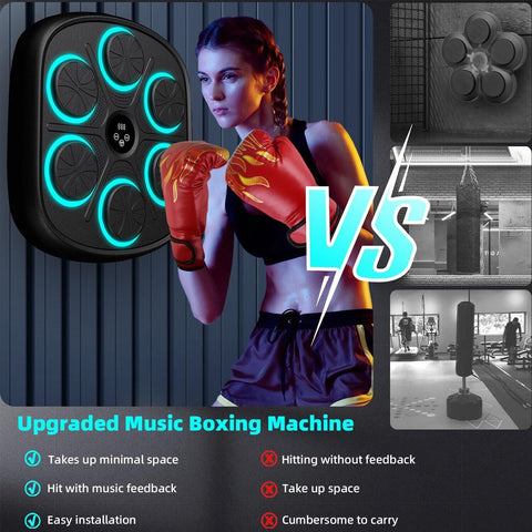 New Smart Music Boxing Machine with Boxing Gloves, Bluetooth Training Machine...