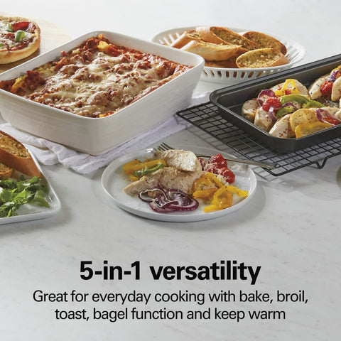 Hamilton Beach 31143 4-Slice Toaster Oven with 5 Cooking Modes (Bake, Broil, ...