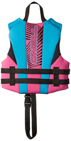 O'Neill Wetsuits Child Reactor USCG Life Vest 1SZ Pet/Turquoise/Black