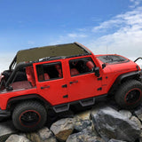 Shadeidea JK Sun Shade Top Compatible with Jeep Wrangler JKU Top Sunshade Sof...