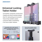 ARKON Mounts - Forklift Locking Tablet Mount with 8.5-inch Shaft Arm Adjustab...