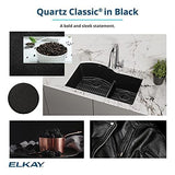 Elkay Quartz Classic ELG1616BK0 Black Single Bowl Dual Mount Sink Only,